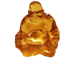 Bernsteinfiguren Budha - cca 20 g - 4,5x4 cm