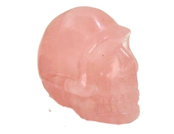 Rose quartz skull 3x3.5 cm