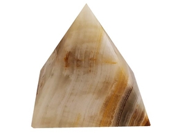 Pákistánský onyx - aragonit  pyramida 7,5cm