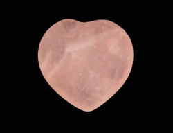 GUASHA rose quartz heart flat 6cm