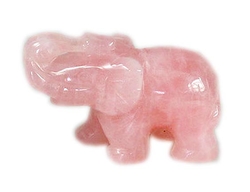 Rosenquarz Elefant 3x4,5 cm