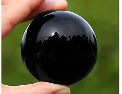 Černá obsidiánová  koule  70mm