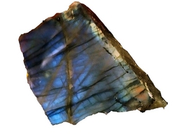 Labradorit - cca 133 g - 6x6x1,5 cm