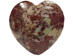 Srdce - granát almandin - cca 398 g - 9x10x3 cm
